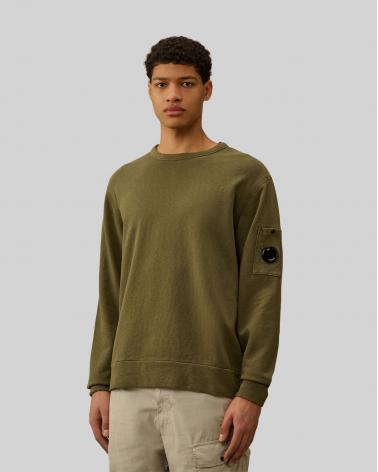 SWEAT CP.COMPANY COL ROND SS266A  669 KAKI