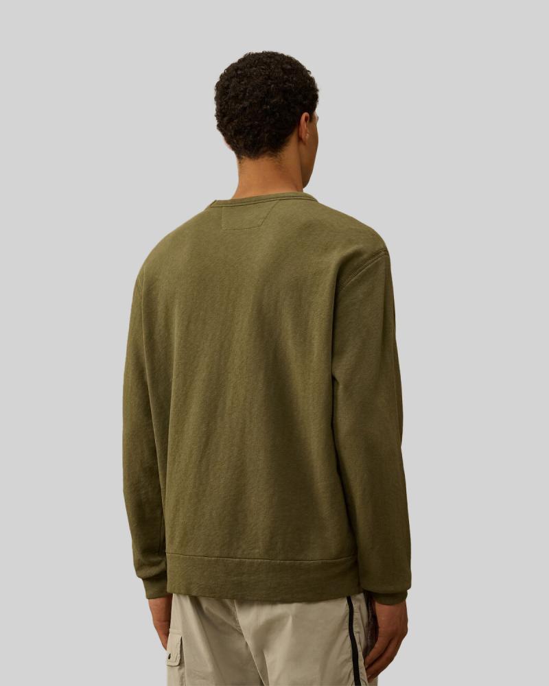 SWEAT CP.COMPANY COL ROND SS266A  669 KAKI