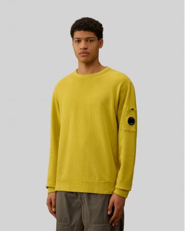SWEAT  CP.COMPANY COL ROND SS266A  245 JAUNE