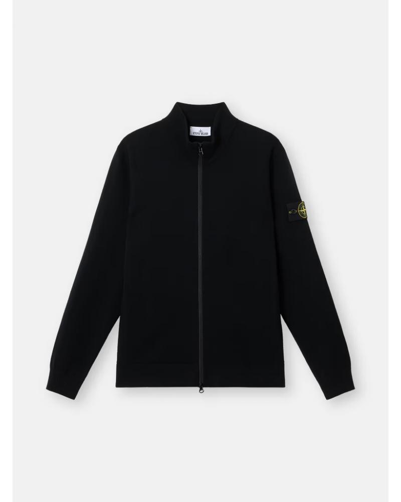 CARDIGAN STONE ISLAND ZIPPÉ 5100062 0029 NOIR