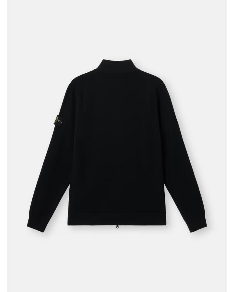 CARDIGAN STONE ISLAND ZIPPÉ 5100062 0029 NOIR