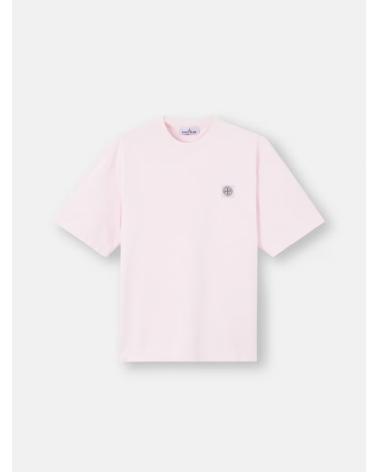  TEE SHIRT STONE ISLAND ORGANIC COTTON JERSEY 2100025  0080 ROSE
