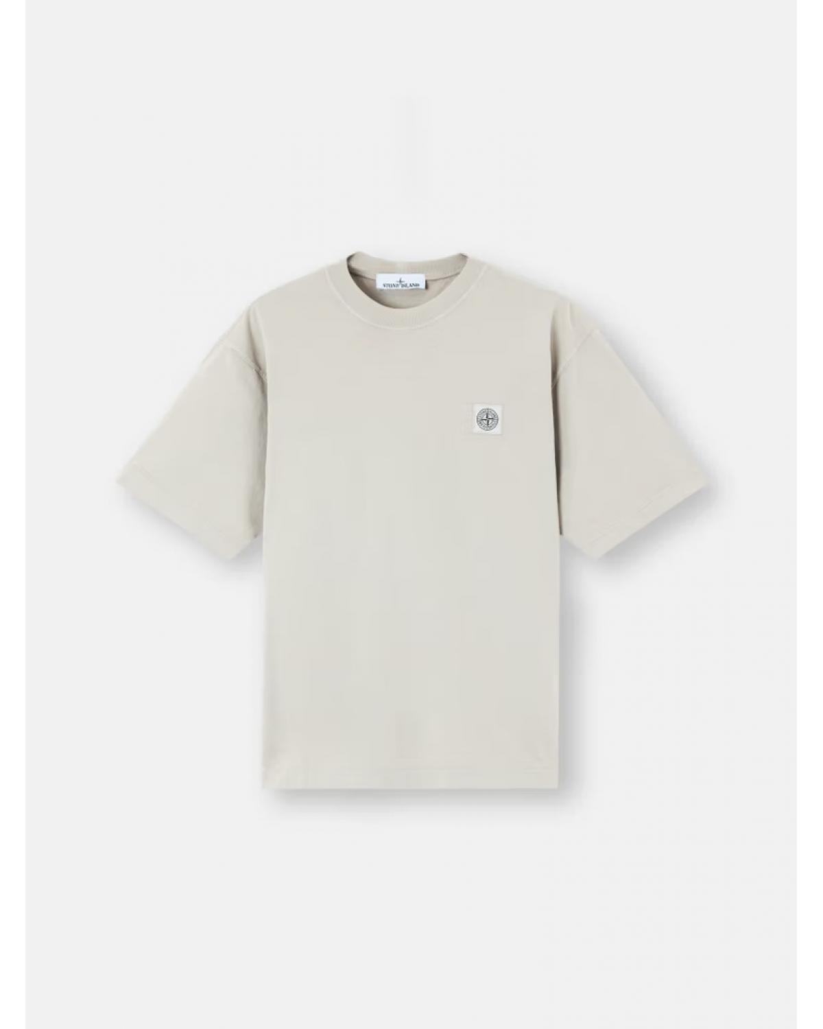  TEE SHIRT STONE ISLAND ORGANIC COTTON JERSEY 2100025  0061 GRIS