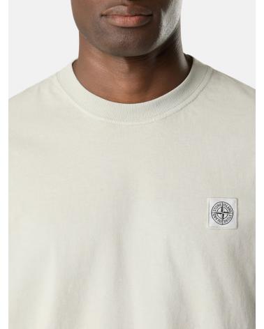  TEE SHIRT STONE ISLAND ORGANIC COTTON JERSEY 2100025  0061 GRIS