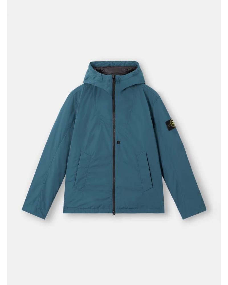 BLOUSON STONE ISLAND 4100047 0057 MICRO TWILL PETROLE