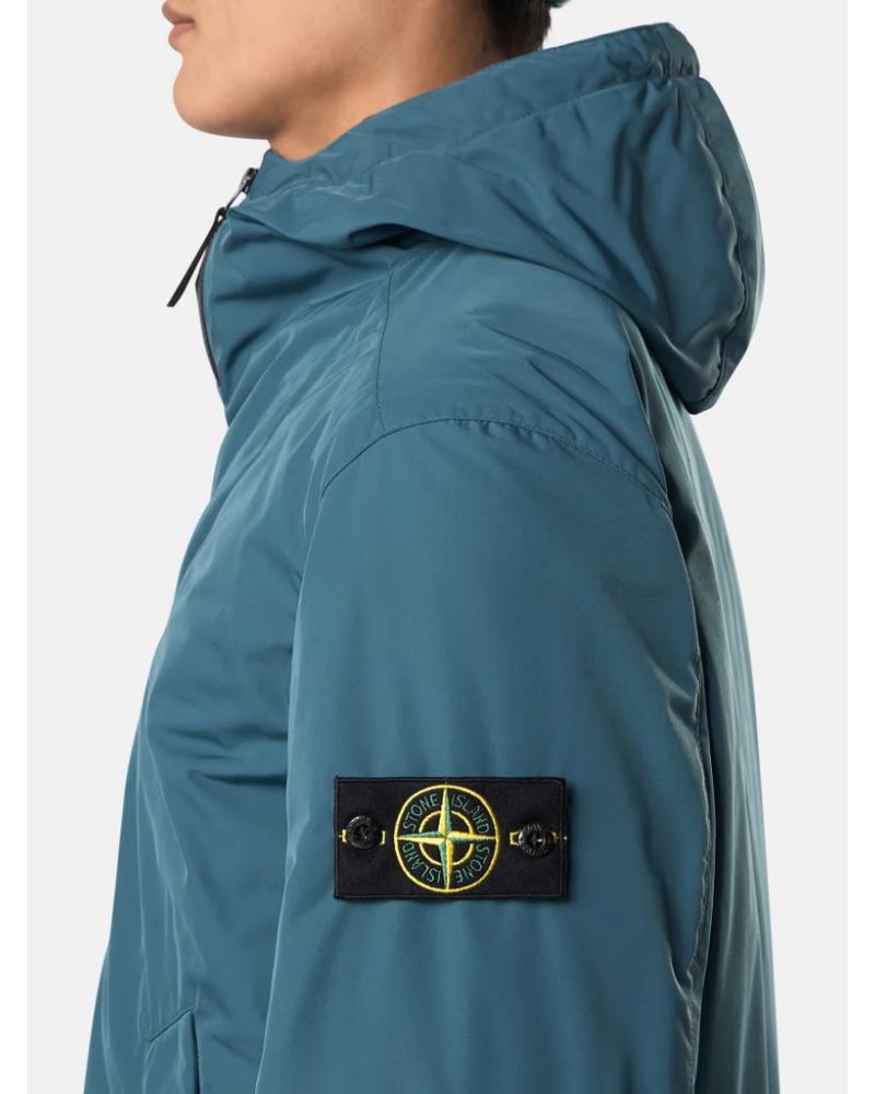 BLOUSON STONE ISLAND 4100047 0057 MICRO TWILL PETROLE