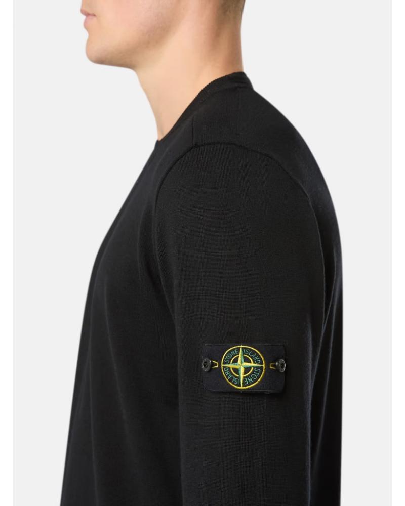 PULL STONE ISLAND COL ROND 5100071 C4 0029 NOIR