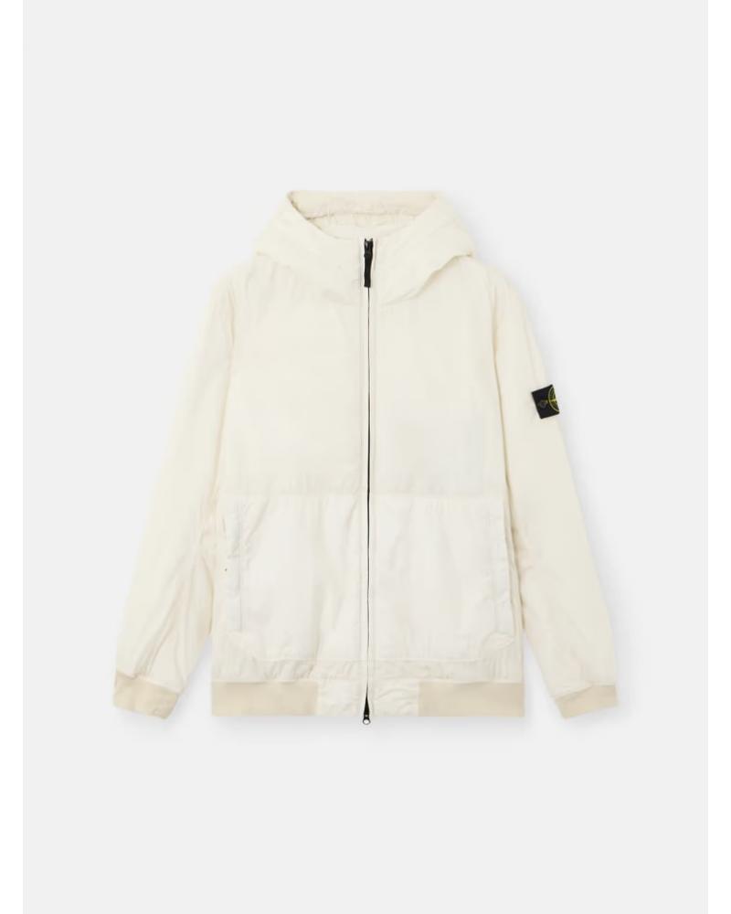 BLOUSON STONE ISLAND CRINKLE REPS NYLON 4100013 0093 IVOIRE