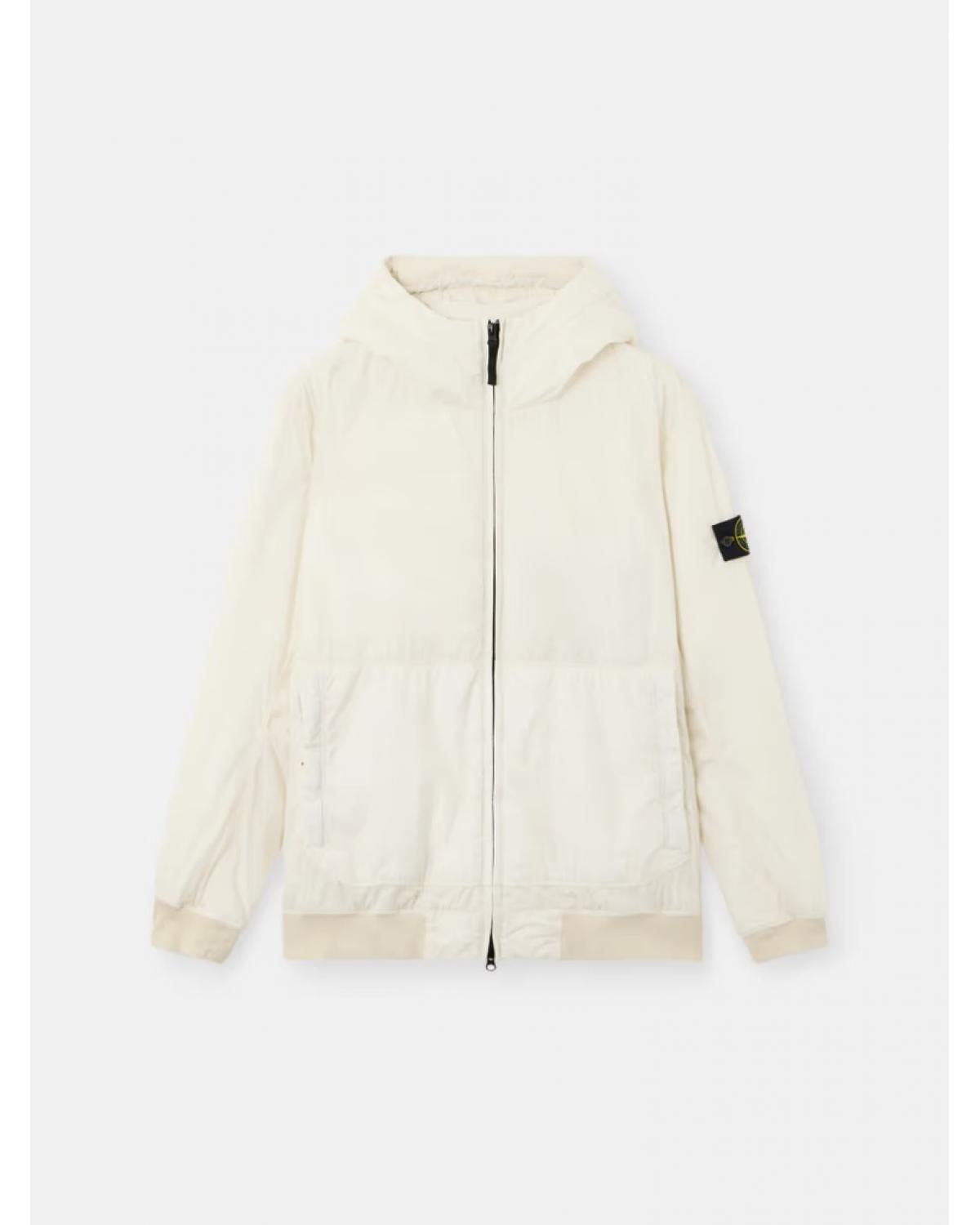 BLOUSON STONE ISLAND CRINKLE REPS NYLON 4100013 0093 IVOIRE