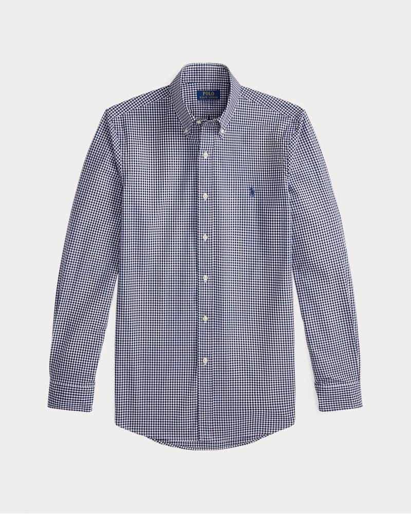 CHEMISE RALPH LAUREN VICHY  MARINE BLANC