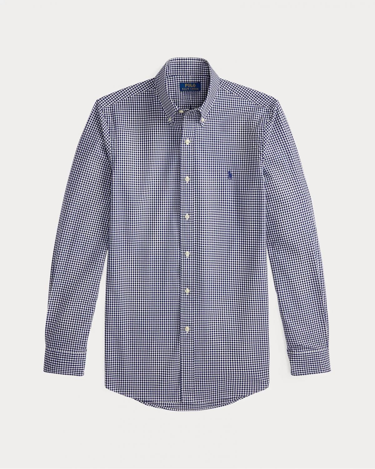 CHEMISE RALPH LAUREN VICHY  MARINE BLANC