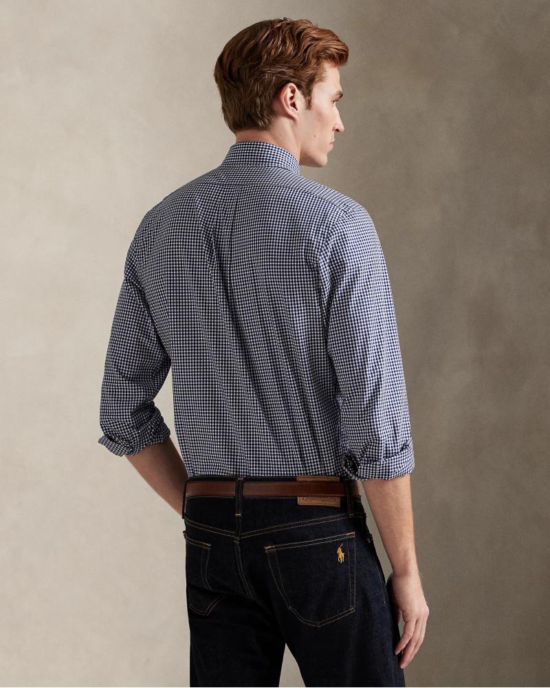 CHEMISE RALPH LAUREN VICHY  MARINE BLANC