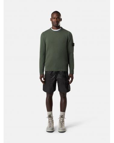 MAILLE COL ROND STONE ISLAND 5100072 0054 VERT MILITAIRE