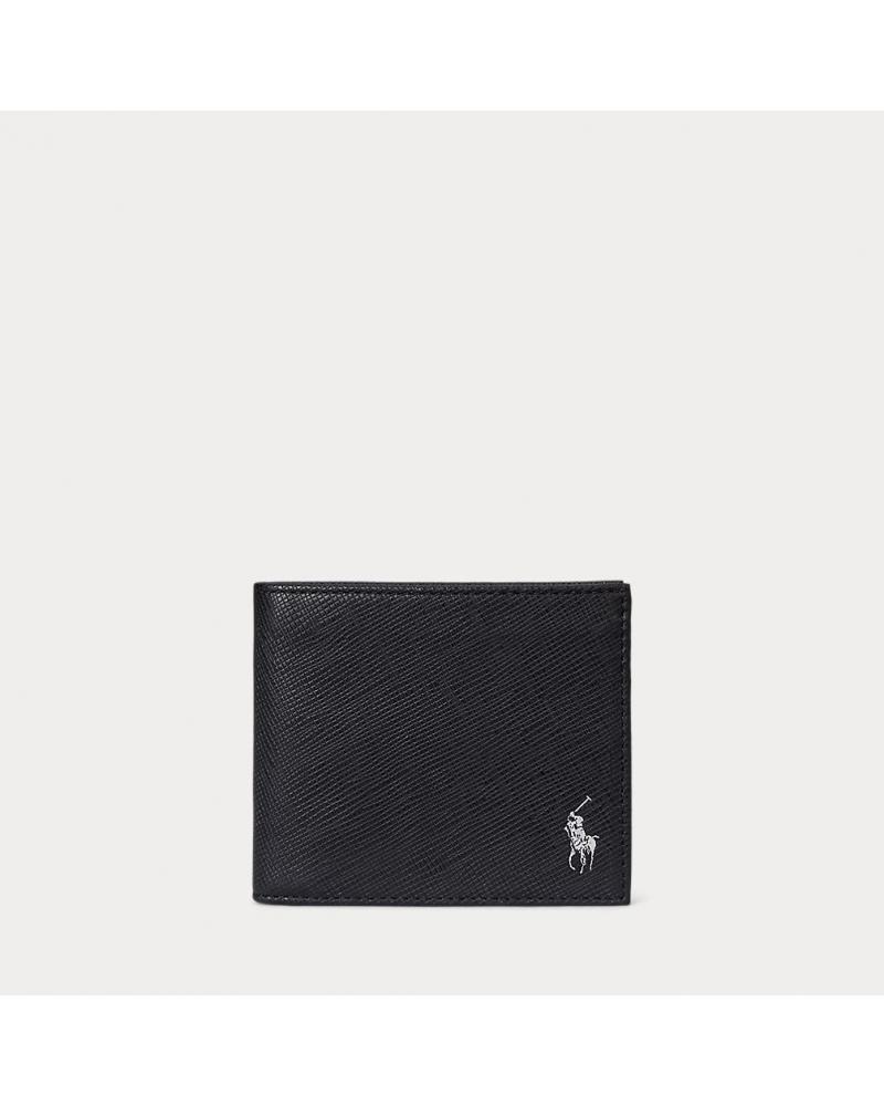 PORTEFEUILLE RAPH LAUREN CUIR NOIR 