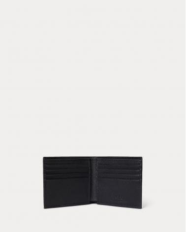 PORTEFEUILLE RAPH LAUREN CUIR NOIR 