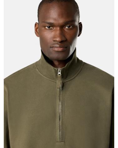 SWEAT STONE ISLAND  POLO ZIPPE 6100068 0054 VERT MILITAIRE