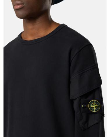 SWEAT STONE ISLAND  POCHE 6100008 0029 NOIR