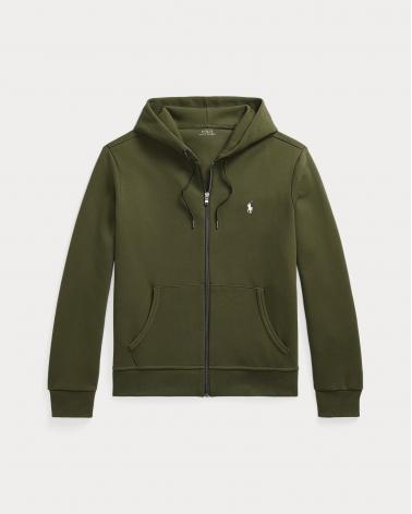 SWEAT RALPH LAUREN ZIP CAPUCHE  KAKI