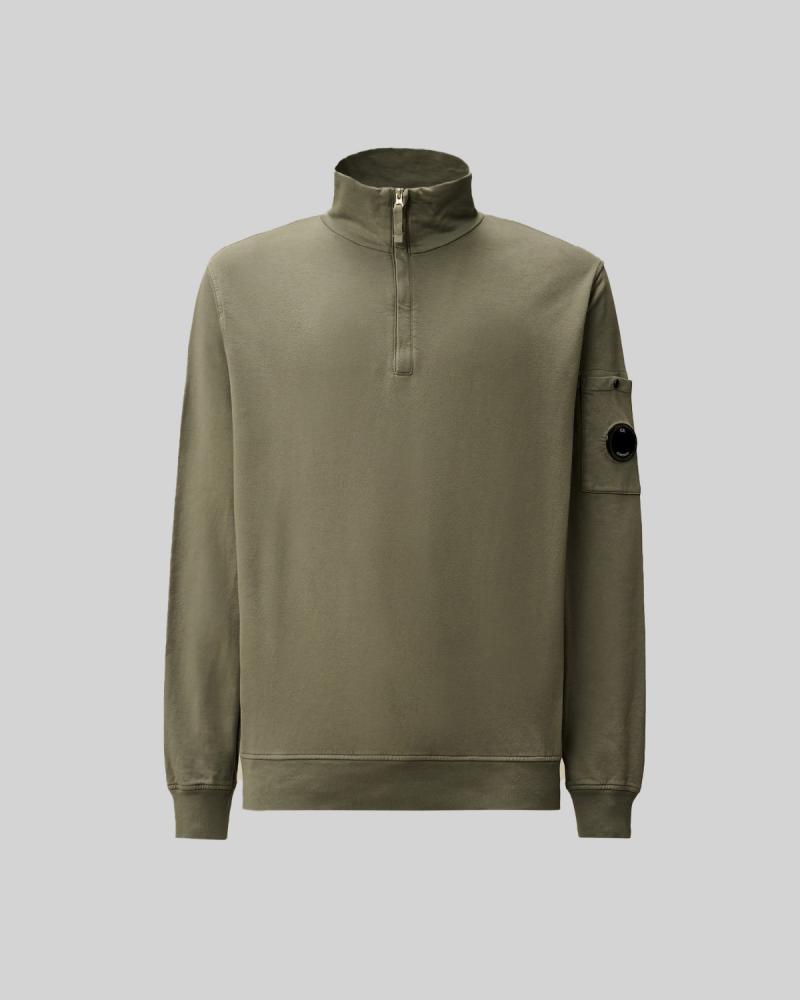 SWEAT POLO COLLAR SS 102A CP COMPANY GRIS