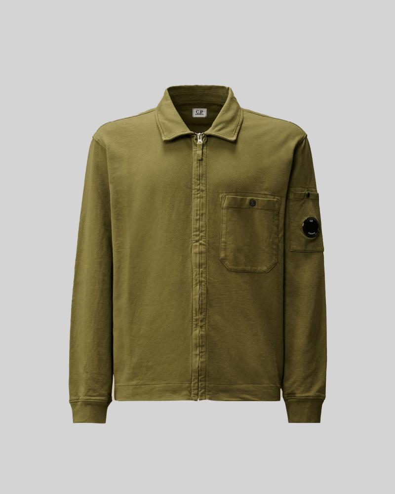 SWEAT ZIPPÉ CP.COMPANY LIGHT SS101A 652 VERT