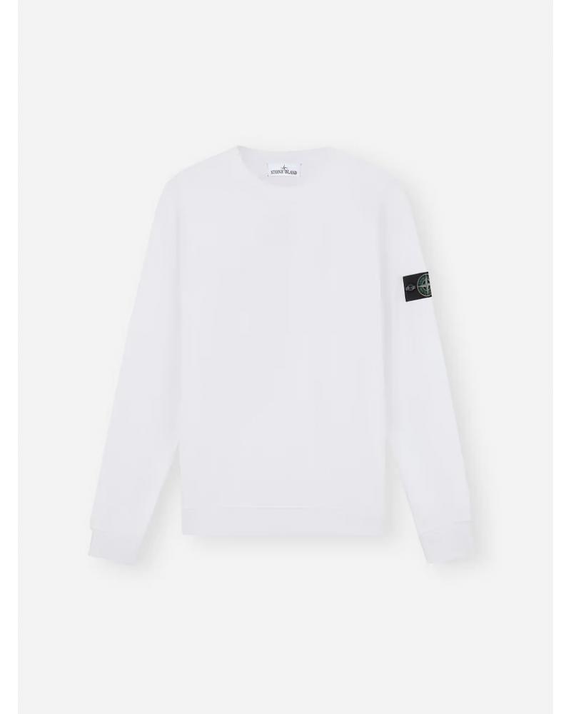 SWEAT STONE ISLAND K2S15 6100060 S0051 0001 BLANC