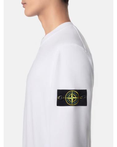 SWEAT STONE ISLAND K2S15 6100060 S0051 0001 BLANC
