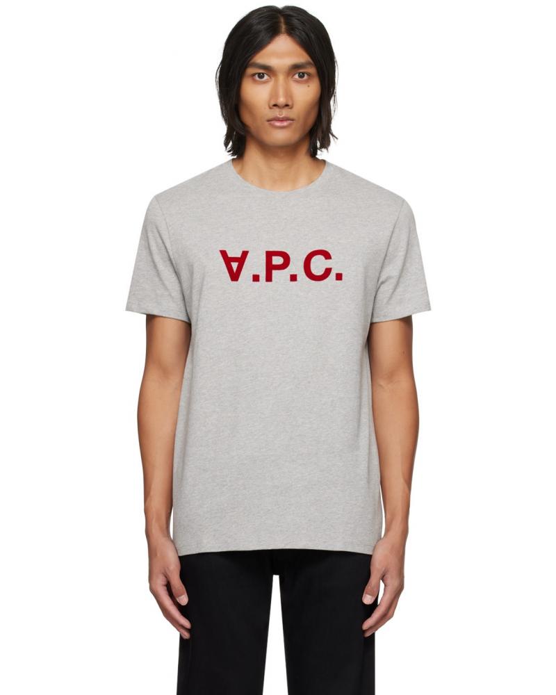 TEE SHIRT A.P.C.STANDARD  GRAND VPC Gris :Rouge
