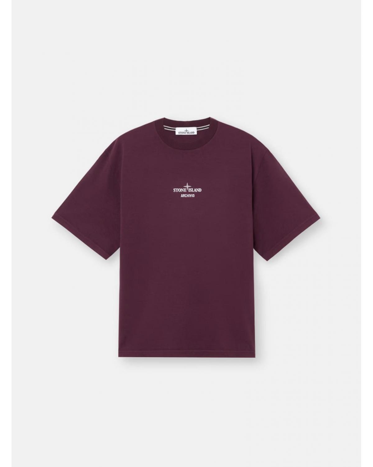 TEE SHIRT STONE ISLAND 2100037 0017 Bordeaux AMARANTH