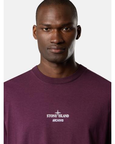 TEE SHIRT STONE ISLAND 2100037 0017 Bordeaux AMARANTH