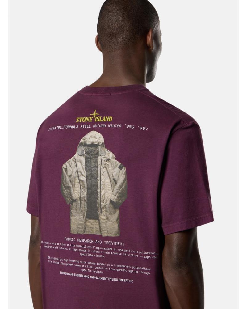 TEE SHIRT STONE ISLAND 2100037 0017 Bordeaux AMARANTH