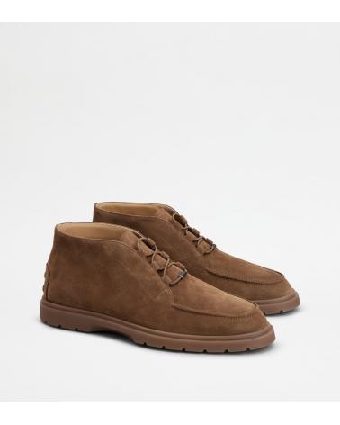 BOTILLONS TOD' CUIR VELOURS CAMEL
