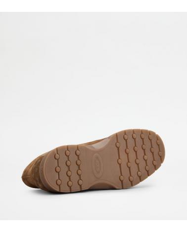 BOTILLONS TOD' CUIR VELOURS CAMEL