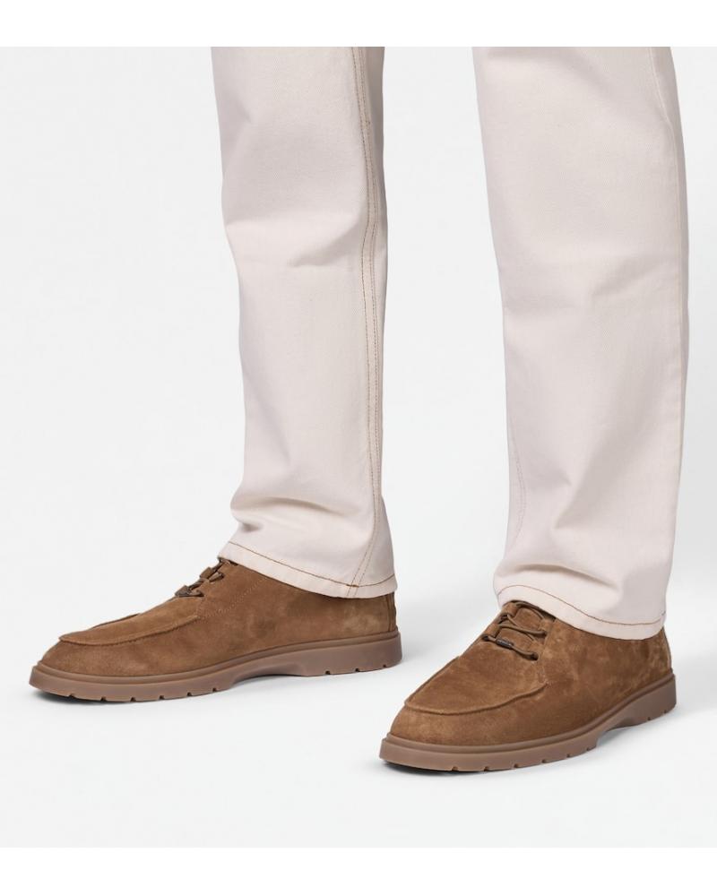 BOTILLONS TOD' CUIR VELOURS CAMEL