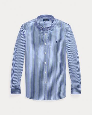 CHEMISE RALPH LAUREN RAYÈE BLEU BLANC 