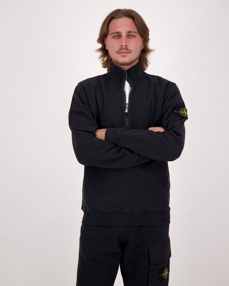 SWEAT STONE ISLAND  POLO ZIPPE 6100068 0029 NOIR
