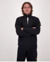 SWEAT STONE ISLAND  POLO ZIPPE 6100068 0029 NOIR