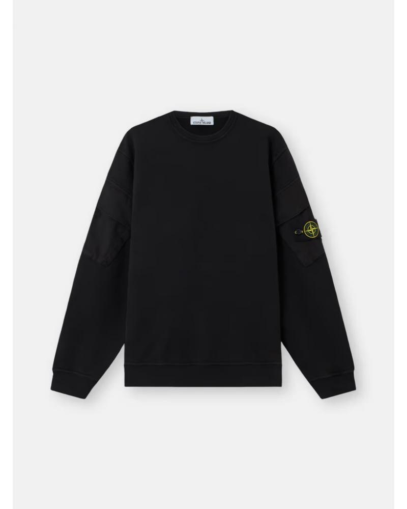 SWEAT STONE ISLAND  POCHE 6100008 0029 NOIR