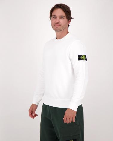SWEAT STONE ISLAND K2S15 6100060 S0051 0001 BLANC