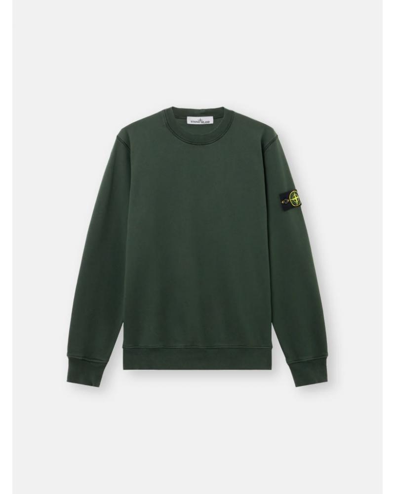SWEAT STONE ISLAND K2S15 6100060 S0051 V005E VERT BOUTEILLE