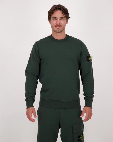 SWEAT STONE ISLAND K2S15 6100060 S0051 V005E VERT BOUTEILLE