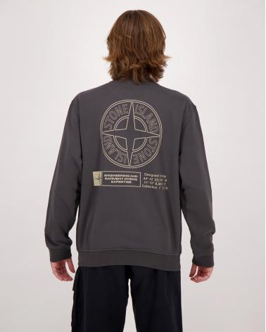 SWEAT SHIRT STONE ISLAND INDUSTRIAL FOUR PRINT 6100018 0062 GRIS