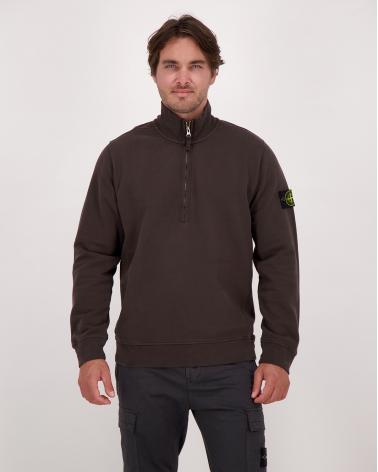 SWEAT STONE ISLAND  POLO ZIPPE 6100068 0062 ANTRACITE