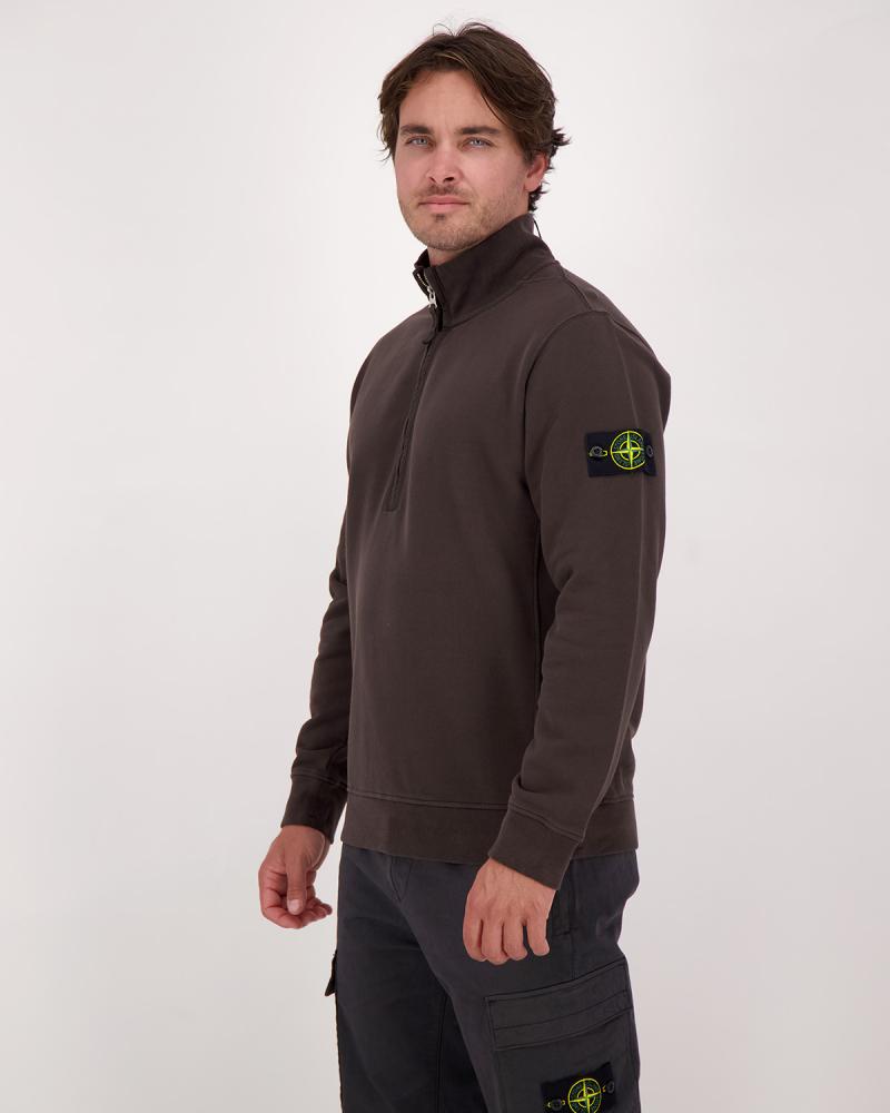 SWEAT STONE ISLAND  POLO ZIPPE 6100068 0062 ANTRACITE