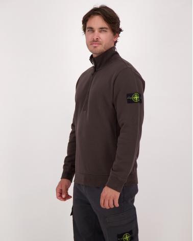 SWEAT STONE ISLAND  POLO ZIPPE 6100068 0062 ANTRACITE