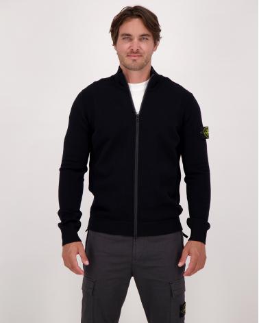 CARDIGAN STONE ISLAND ZIPPÉ 5100062 0029 NOIR