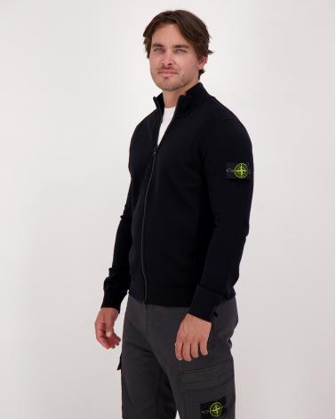 CARDIGAN STONE ISLAND ZIPPÉ 5100062 0029 NOIR