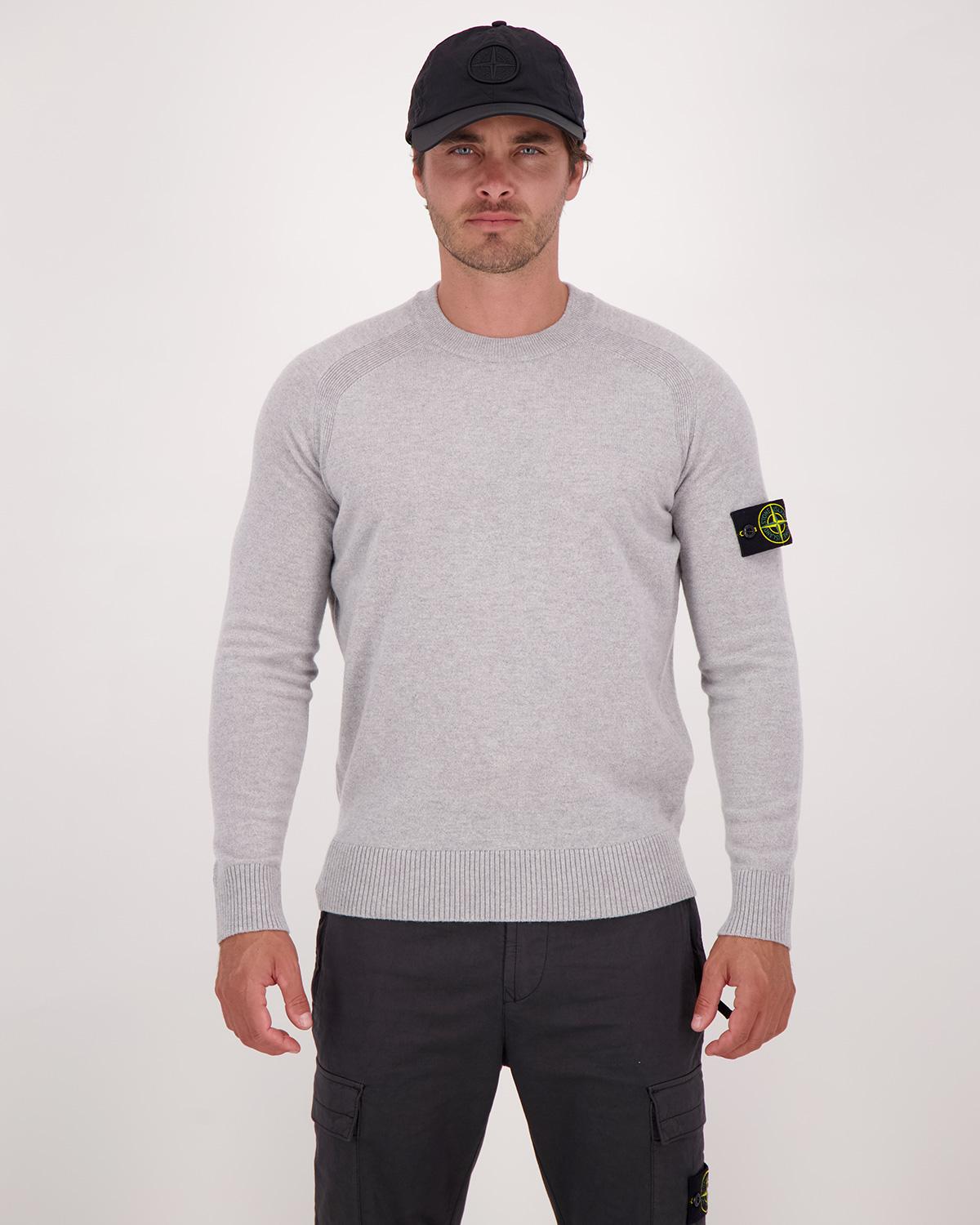 MAILLE STONE ISLAND 5100045 OM64 GRIS CLAIR