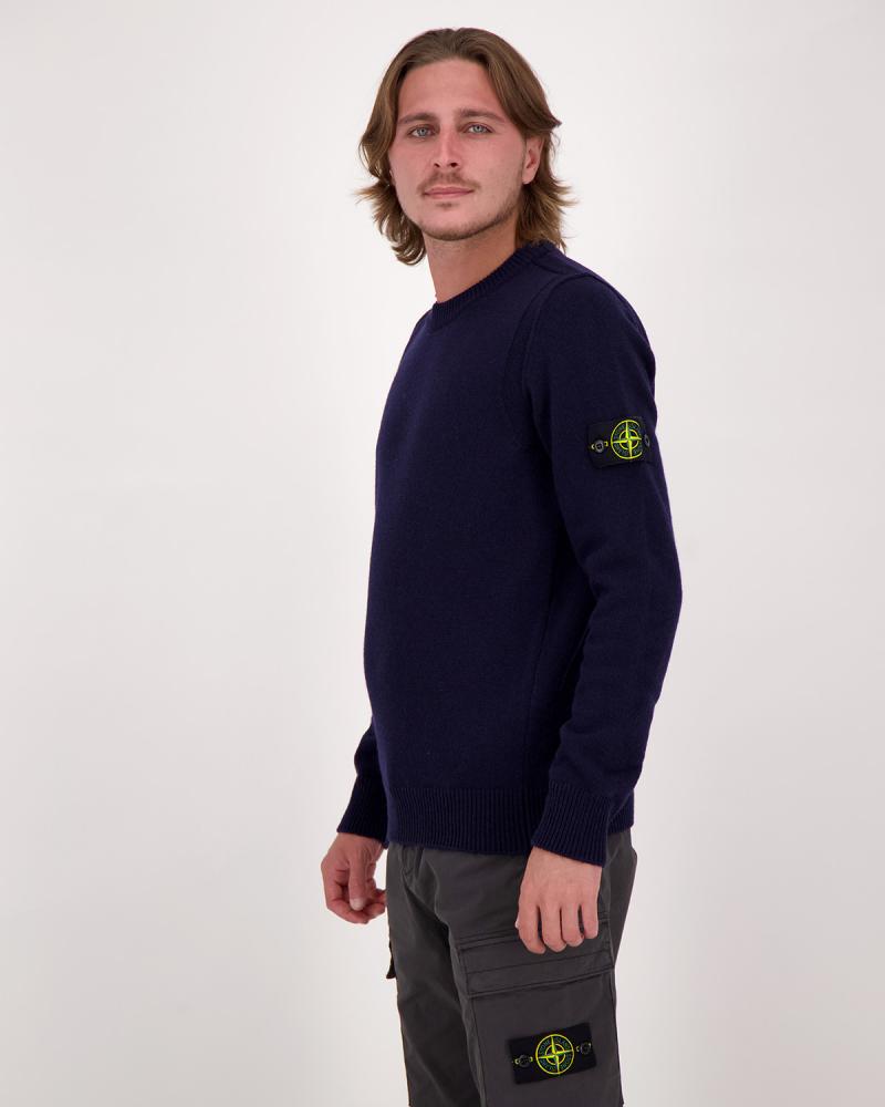 MAILLE COL ROND STONE ISLAND 5100072 0020 MARINE