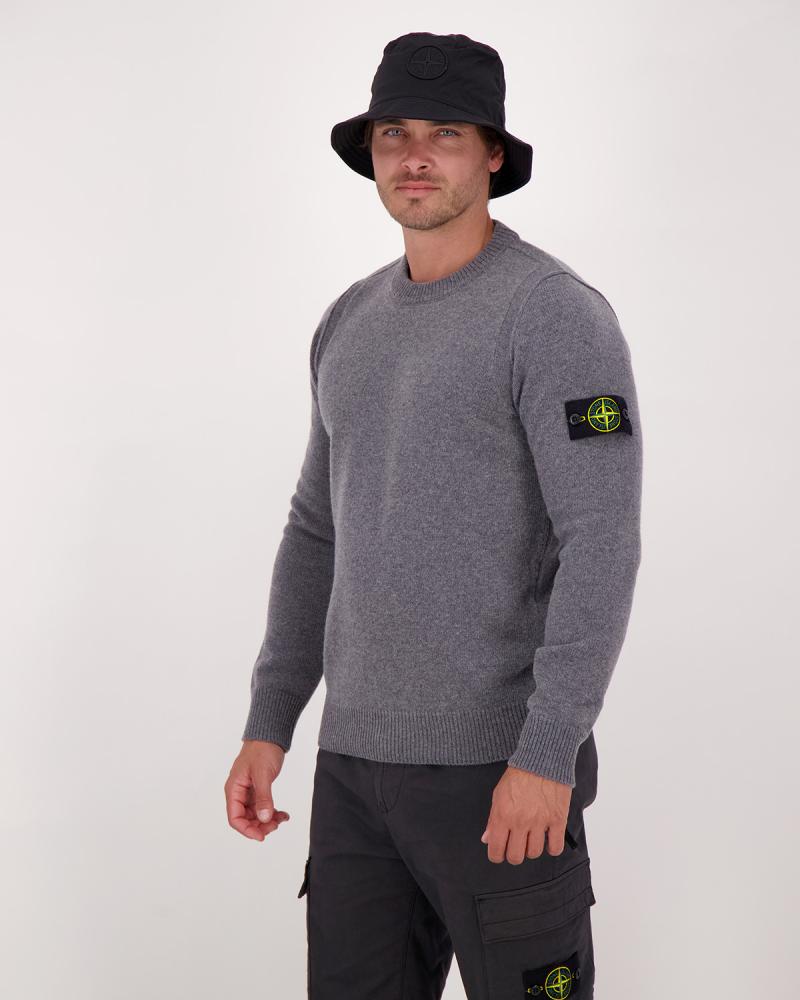 MAILLE COL ROND STONE ISLAND 5100072 0M6B GRIS