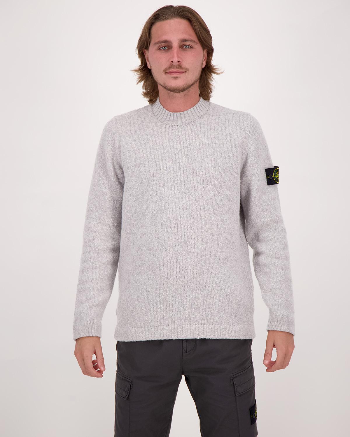 PULL COL ROND STONE ISLAND 5100056  0M64 Gris clair